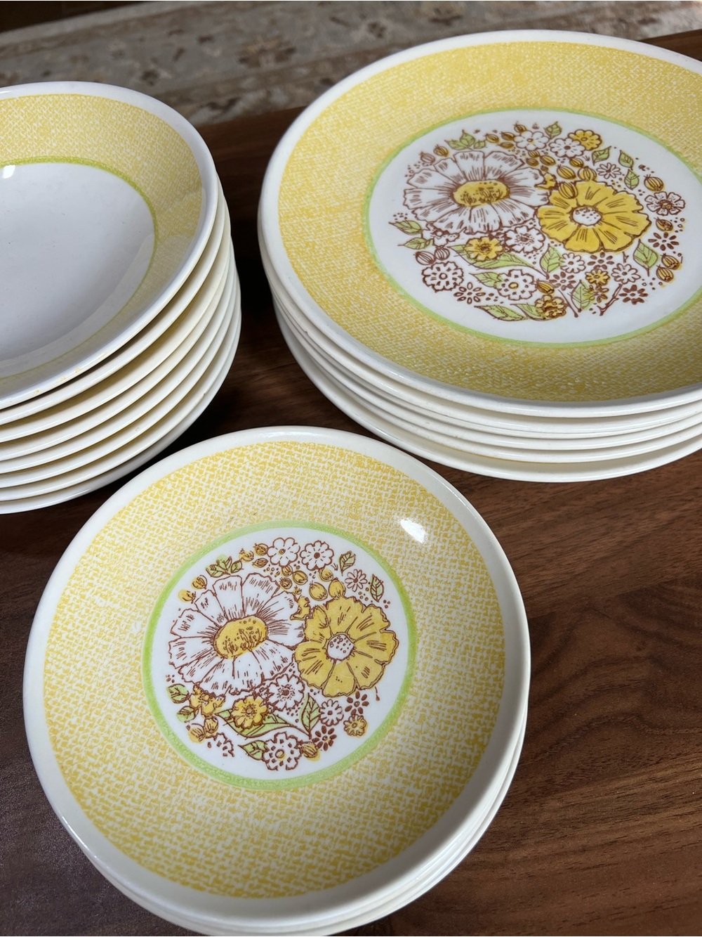 Vtg Anchor Hocking Taylor, Smith & Taylor TST Nosegay Floral Pattern Ironstone
